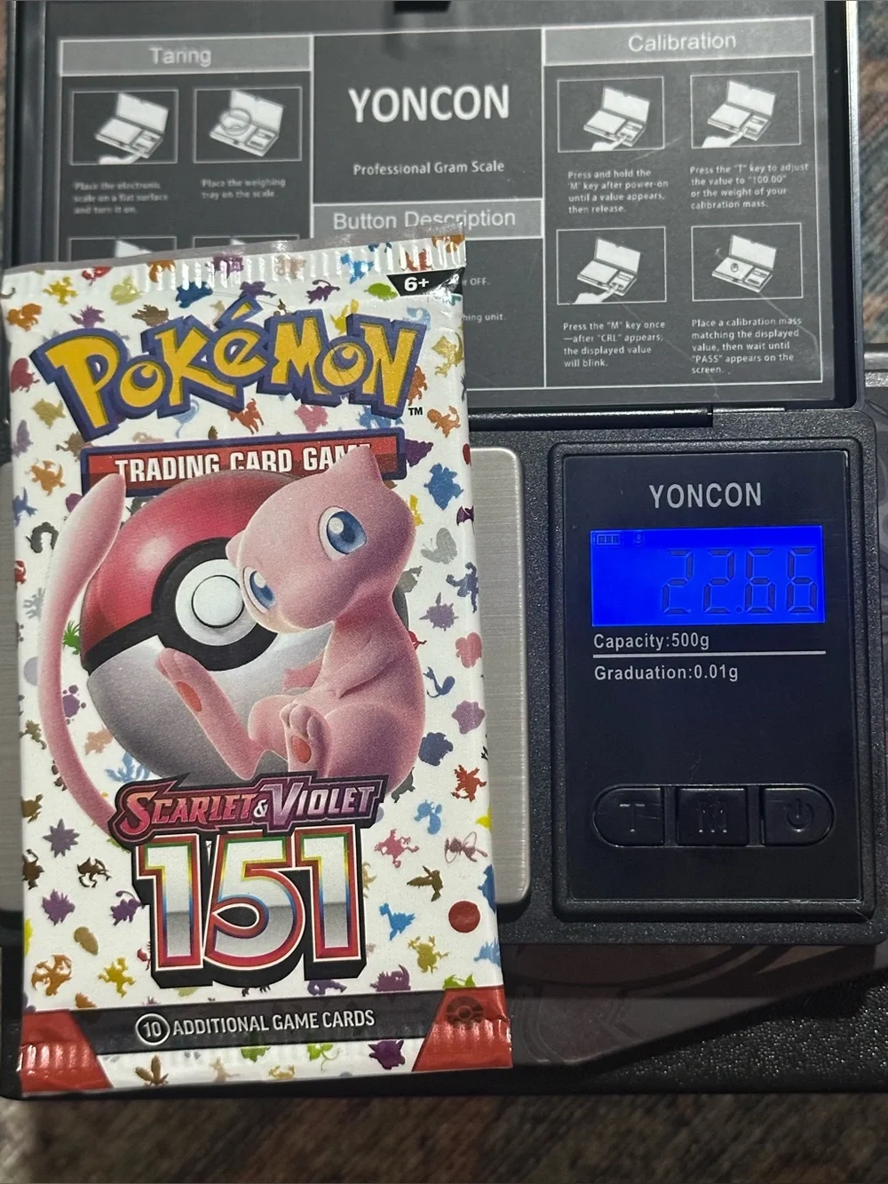 Pokemon Scarlet & Violet 151 Booster Pack 22.66g sealed